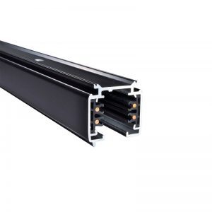 Powergear Spanningsrail 3 fase - 3 meter zwart
