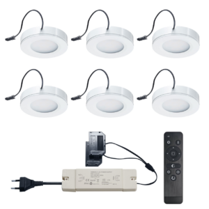 Set LED-opbouwspot met afstandsbediening Adria wit 3W dimbaar  1-12 stuks