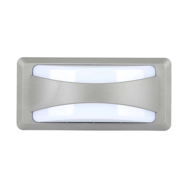 LED-wandlamp Alda up-down grijs 12W warm-wit